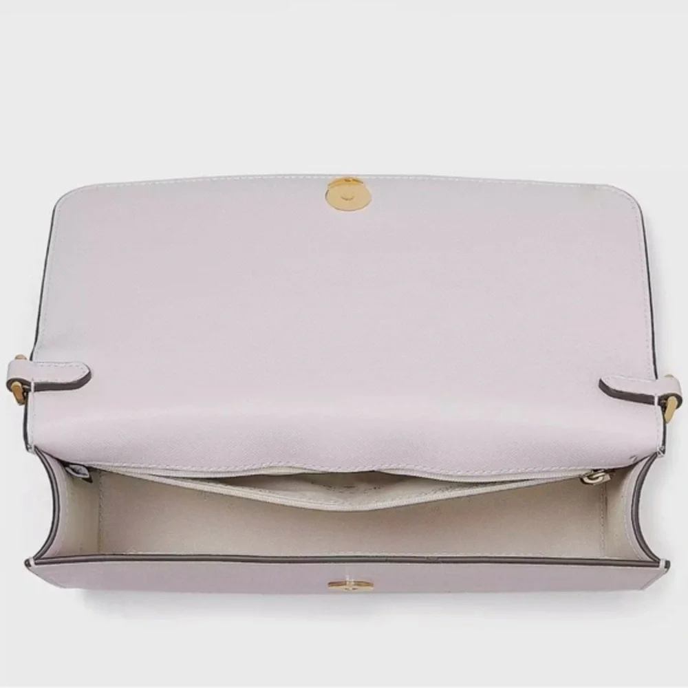NWT KATE SPADE Madison Studded Faux Pearls Flap Convertible‎ Leather Crossbody